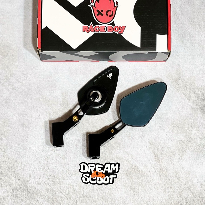 Spion RACE BOY OVAL Universal Black Vespa Matic Vespa Sprint Vespa Primavera Vespa s Vespa LX Vespa 