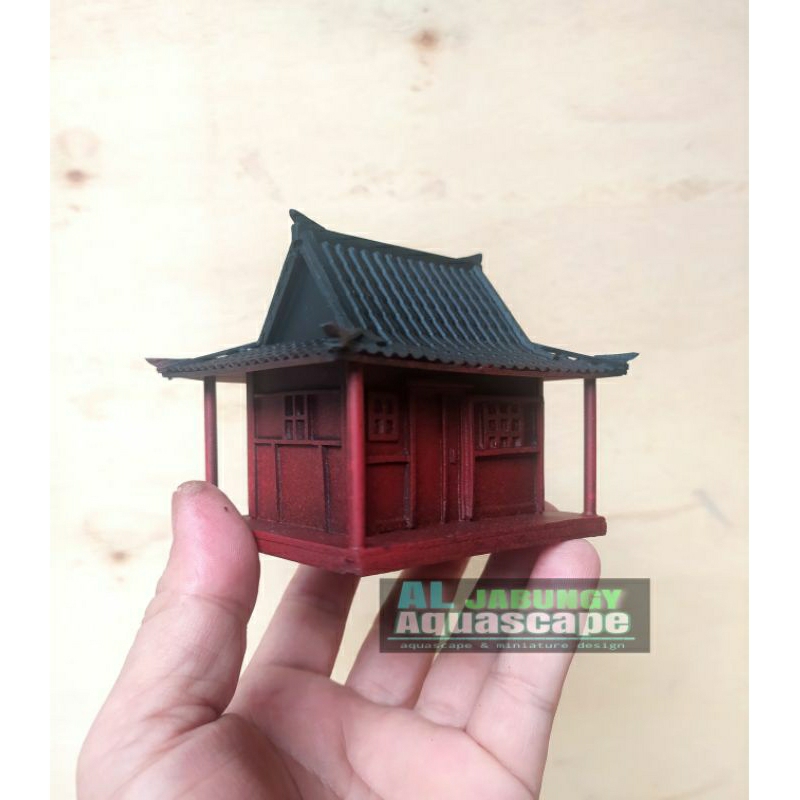 MINIATUR RUMAH JEPANG UNTUK PALUDARIUM/TERARIUM/AQUASCAPE/BONSAI BAHAN PVC
