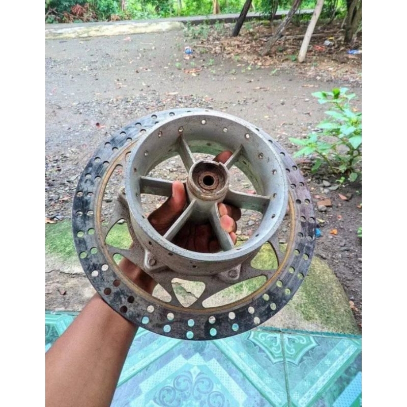 TROMOL DEPAN NINJA R ORIGINAL COPOTAN SET DISK DEPAN NINJA RR