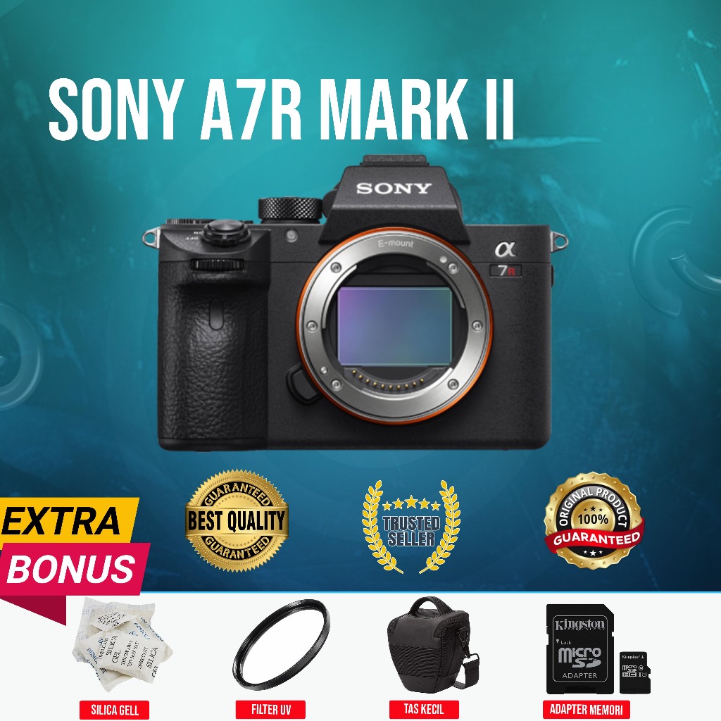 SONY A7R MARK II BODY ONLY ORIGINAL NORMAL MULUS MURAH (SECOND)