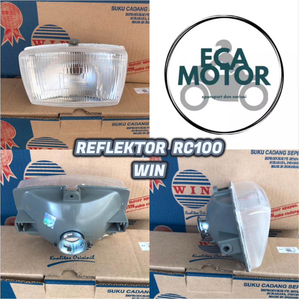 REFLEKTOR LAMPU DEPAN RC100 RC 100 MERK WIN || LAMPU DEPAN REFLEKTOR RC100 RC80 WIN