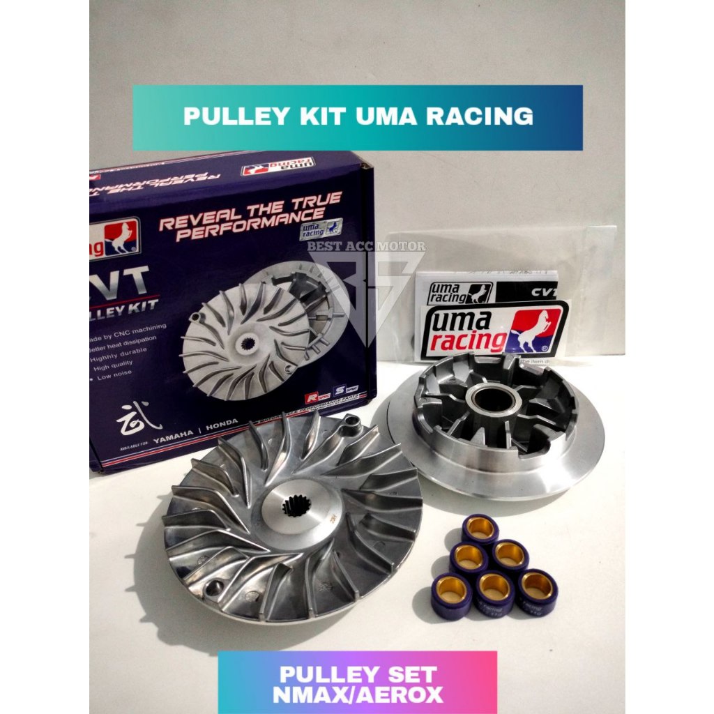 PULLEY SET NMAX AEROX LEXI  UMA RACING NMAX NEW 2020 AEROX NEW 2021 PULLEY KIT CVT NMAX AEROX
