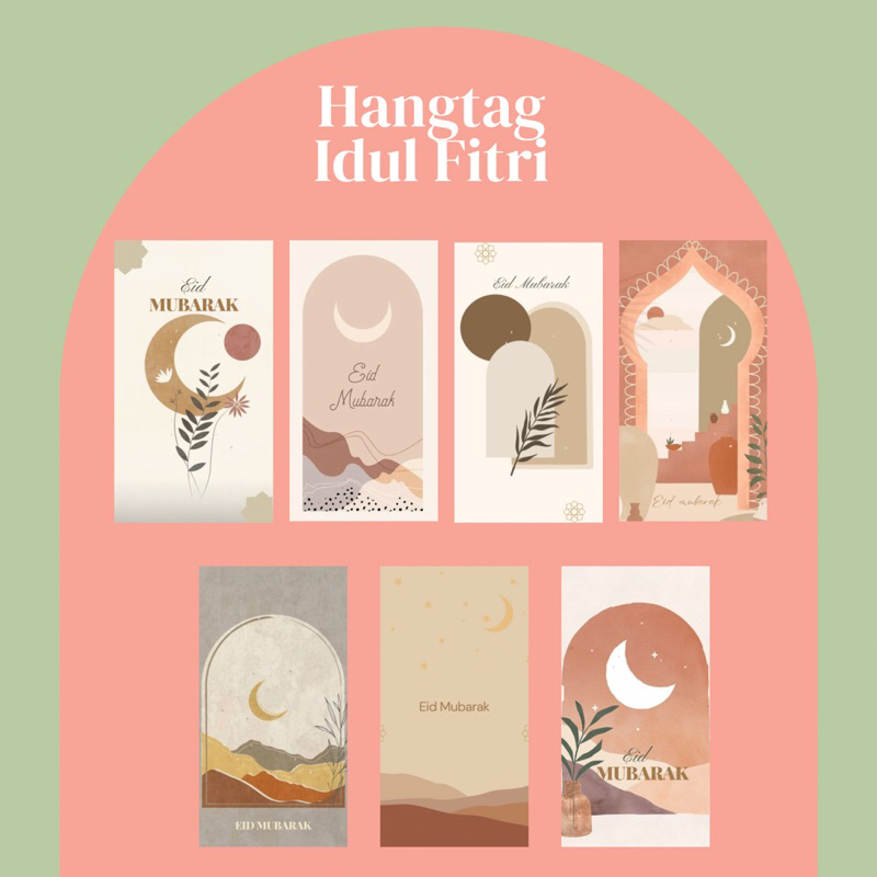 

Hangtag & Card Idul Fitri Estetik Termurah
