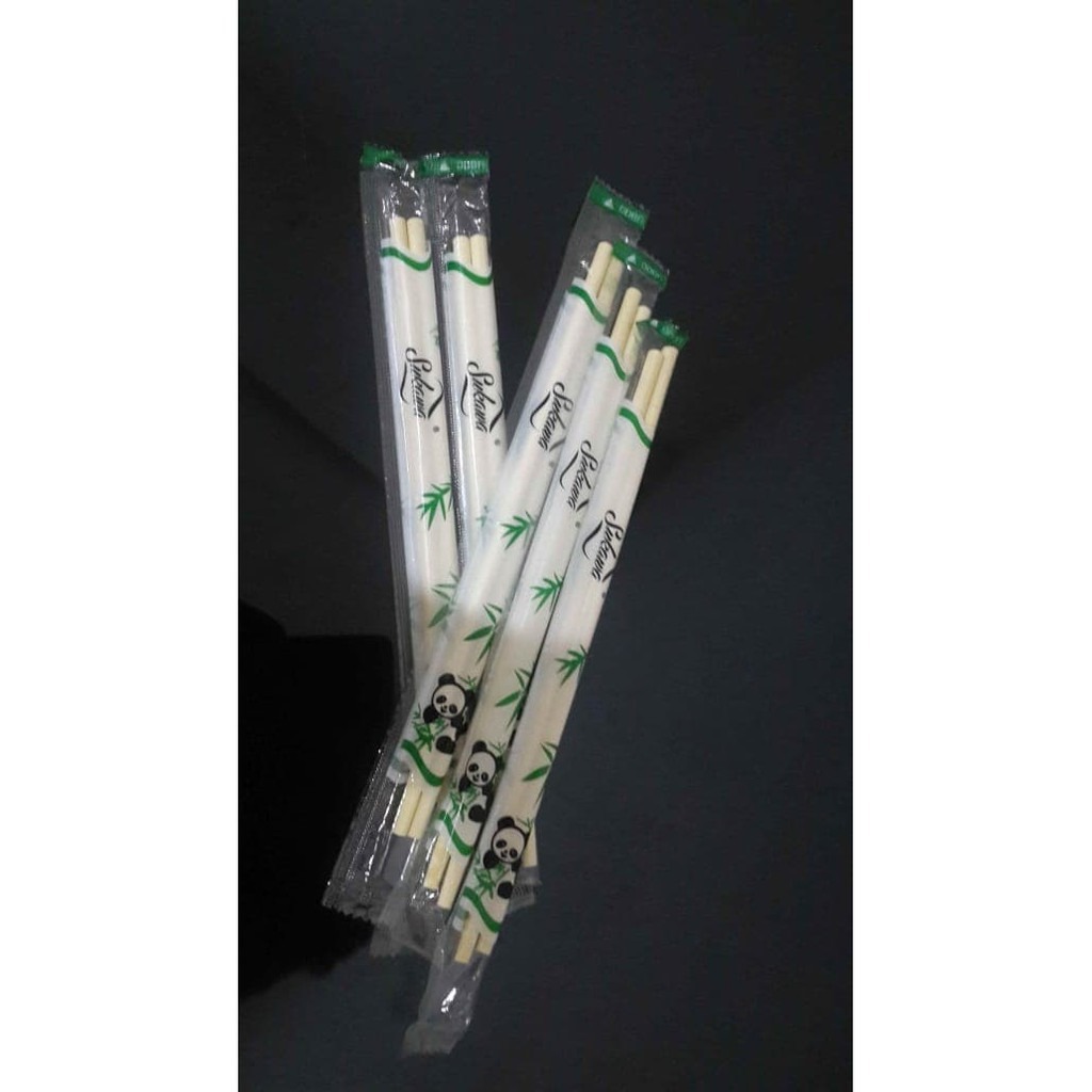 Sumpit bambu / sumpit +tusuk gigi / sumpit bambu steril isi 50 pasang