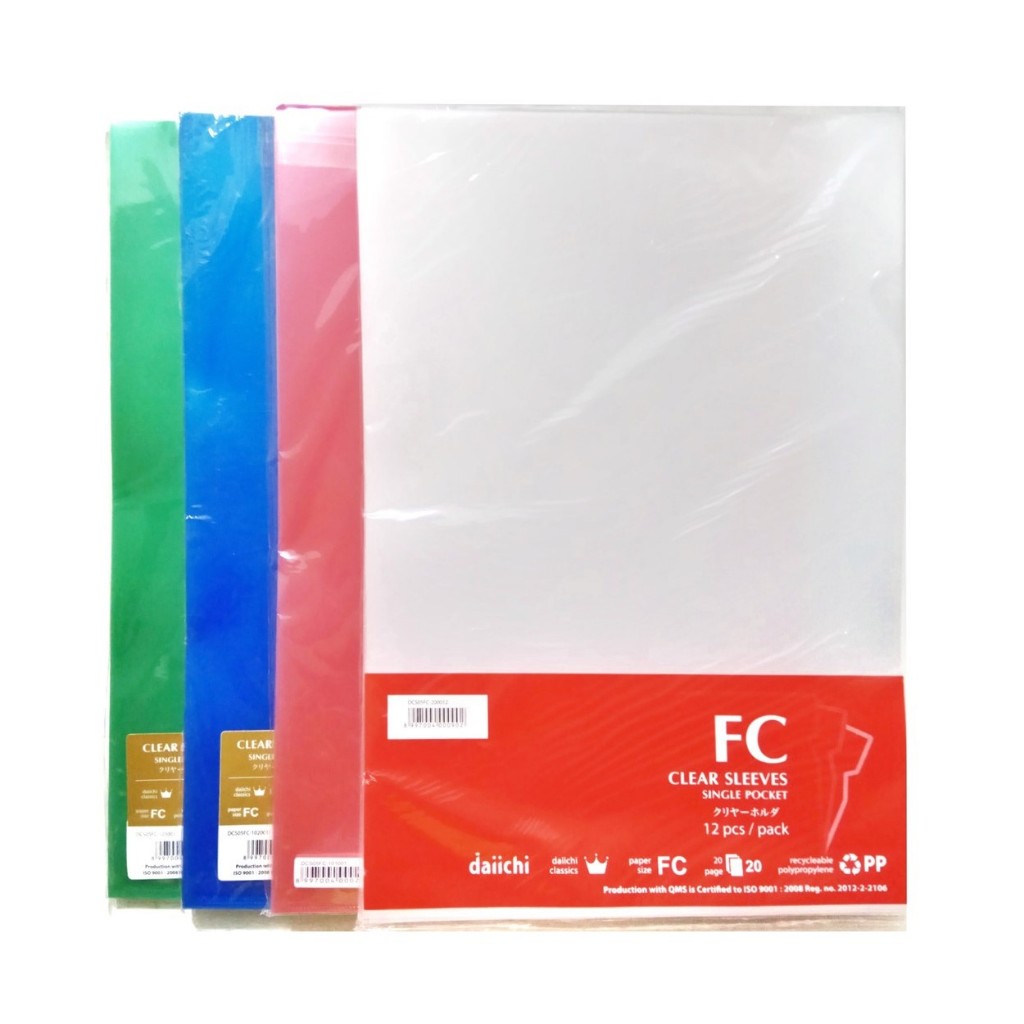 

[LUSIN] Clear Sleeves Map L Folio - Daiichi MURAH