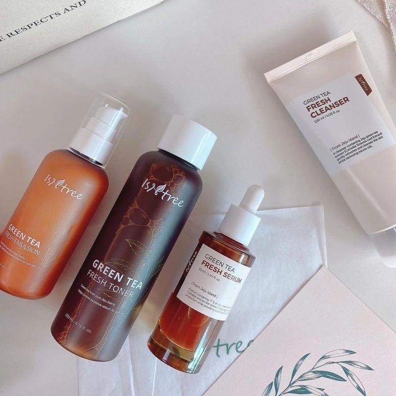 Isntree Green Tea Series ( Isntree Green Tea Fresh Cleanser, Toner and Serum)