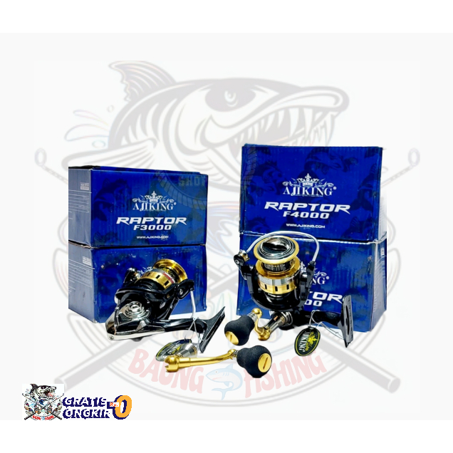 Reel pancing ajiking raptor F2000 F3000 F4000 F5000 F6000 power handle