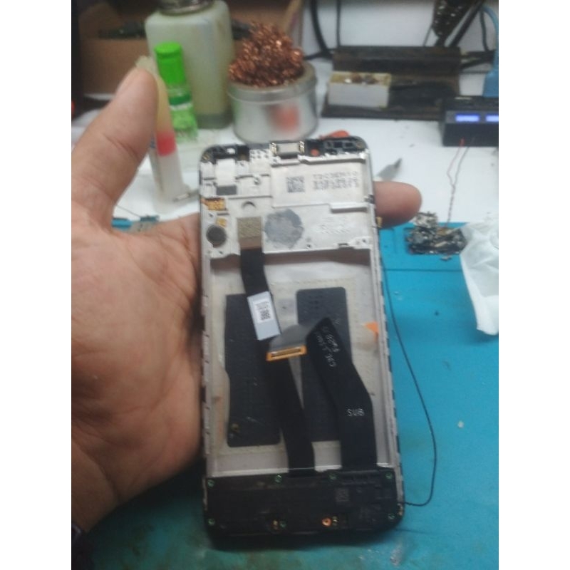 redmi 7a lcd frame copotan