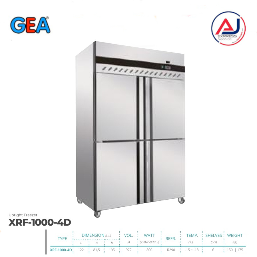 RSA UPRIGHT FREEZER XRF-1000-4D / XRF 1000 4D / XRF10004D