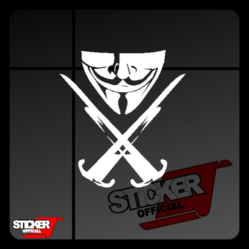 sticker anonymous, hacker