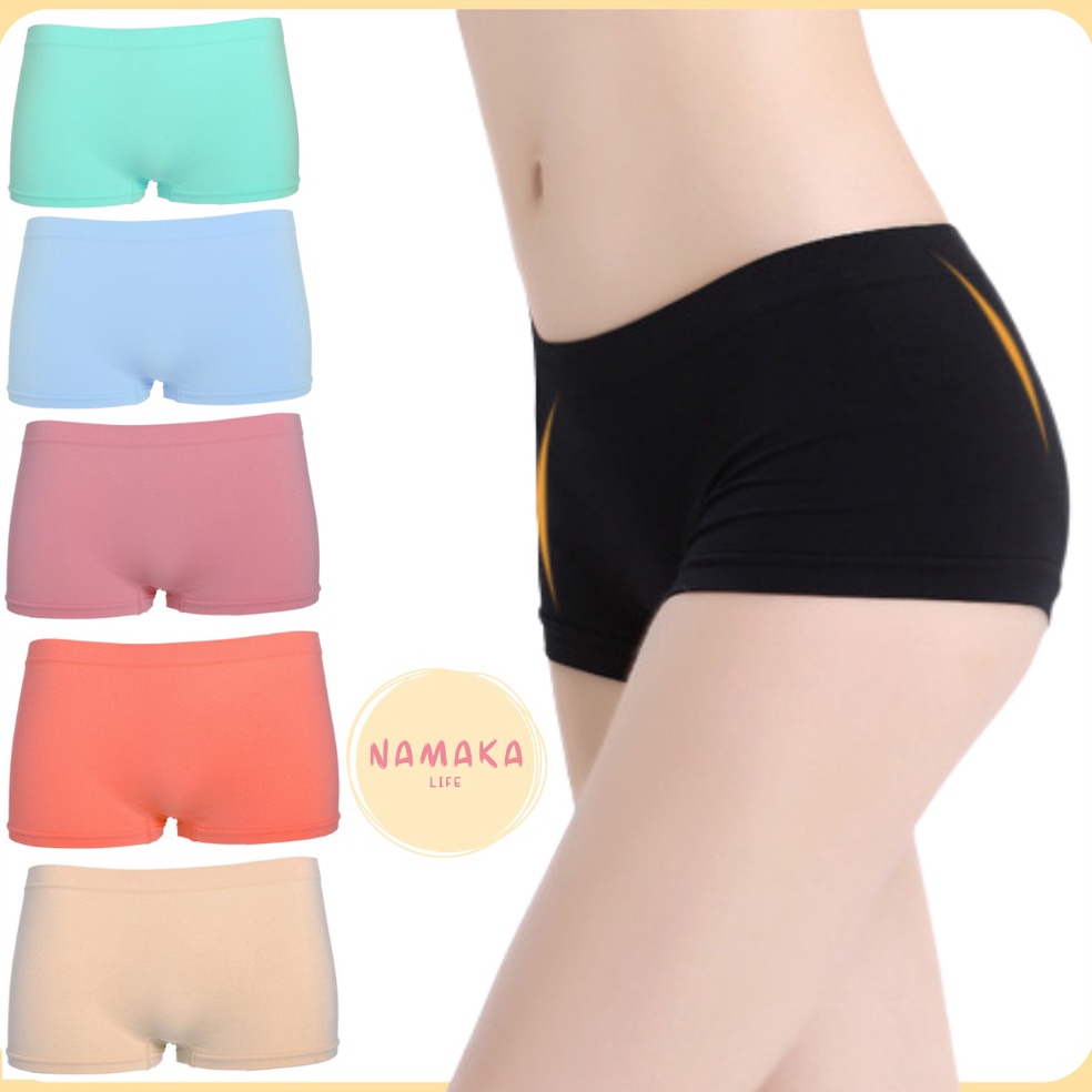 NL CELANA PENDEK HOT PANT CD KOLOR BOKSER KOTAK WANITA SHORT PANTS KETAT KATUN MIDI MINI SPANDEX PER