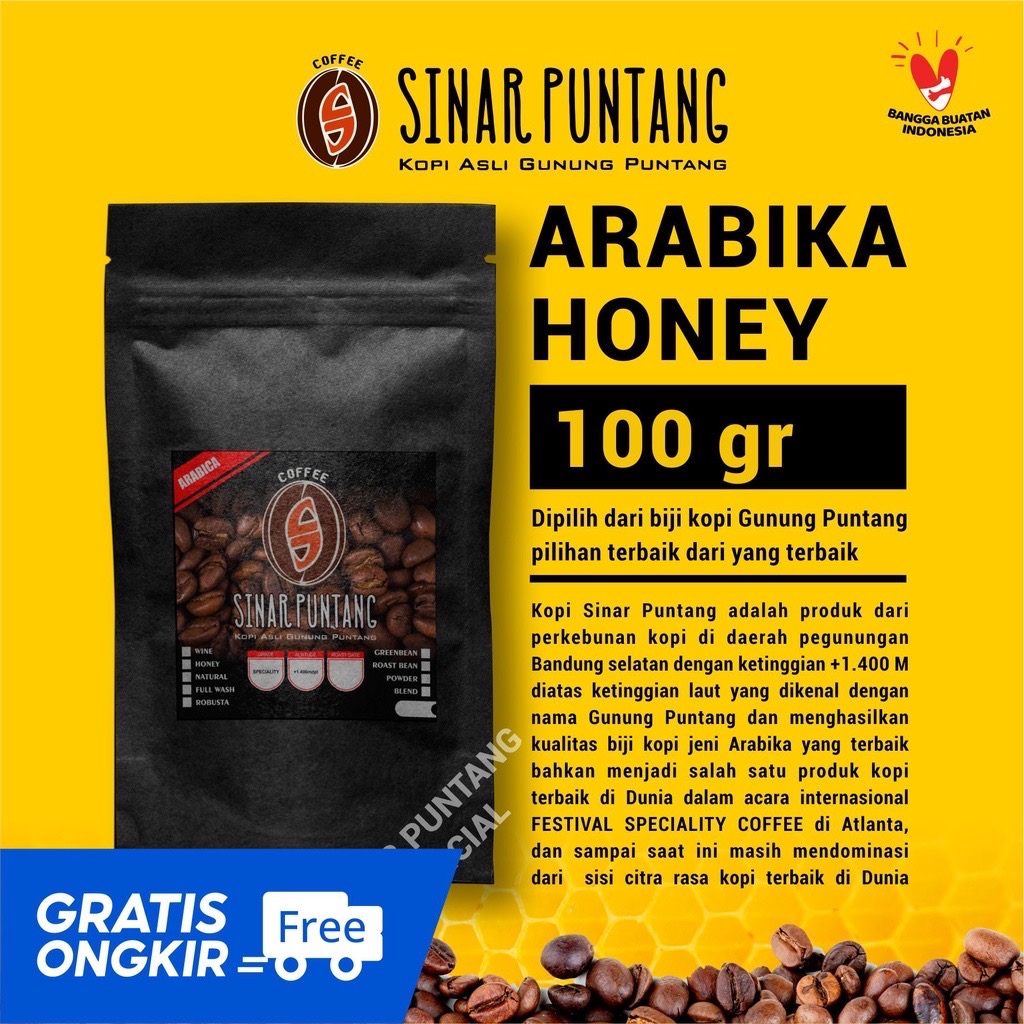 

KOPI PUNTANG ARABIKA HONEY (100 gr)