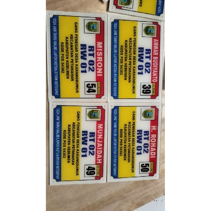 

papan nama