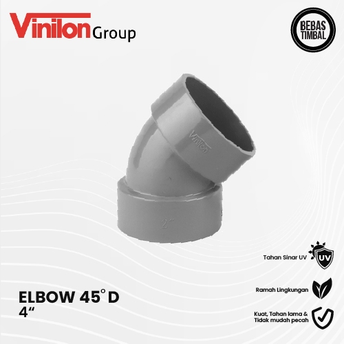 Elbow 45 Derajat PVC D 4 Inch Vinilon