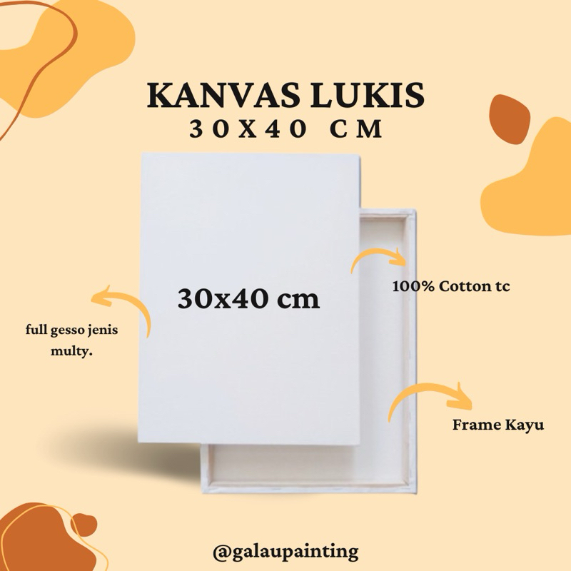 

Kanvas Lukis Premium 30x40 cm | Painting Canvas 30x40 cm