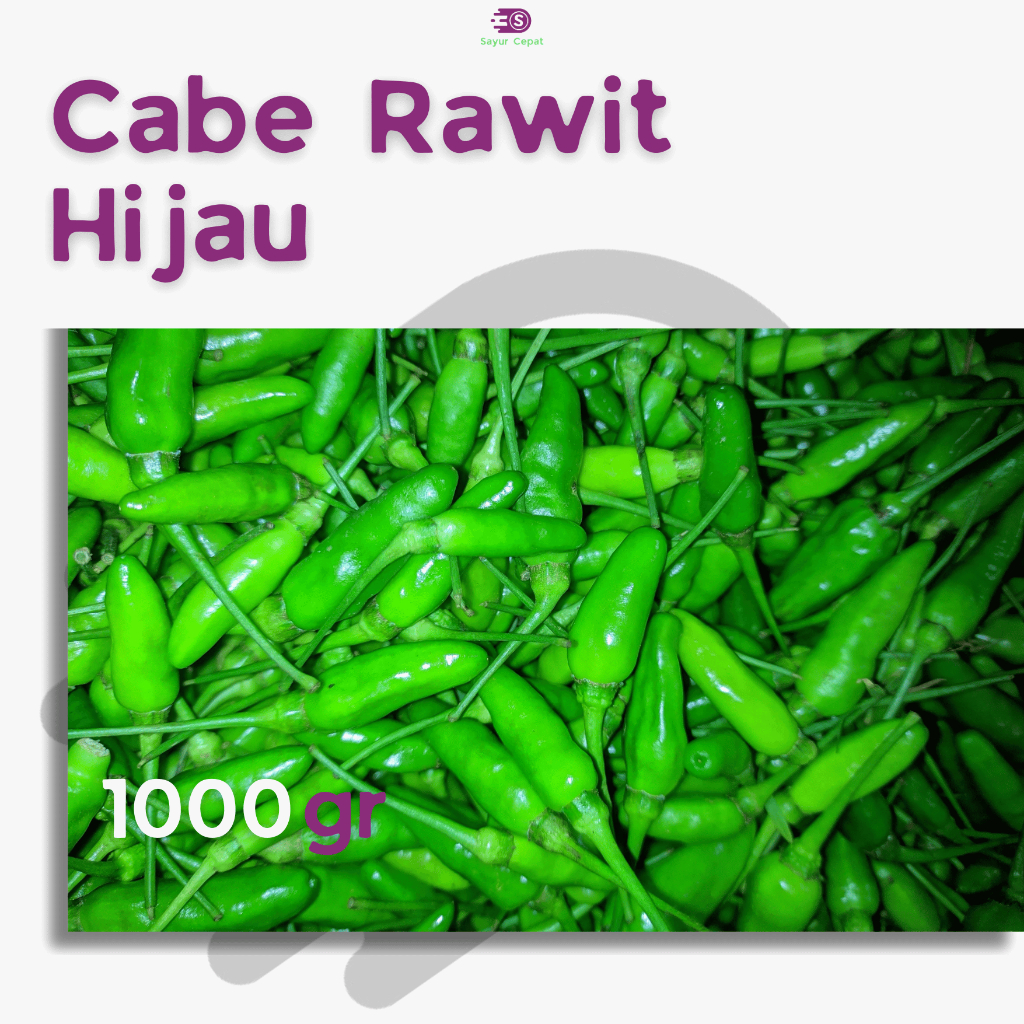Cabe Rawit Ijo (Rawit Hijau) 1 kg
