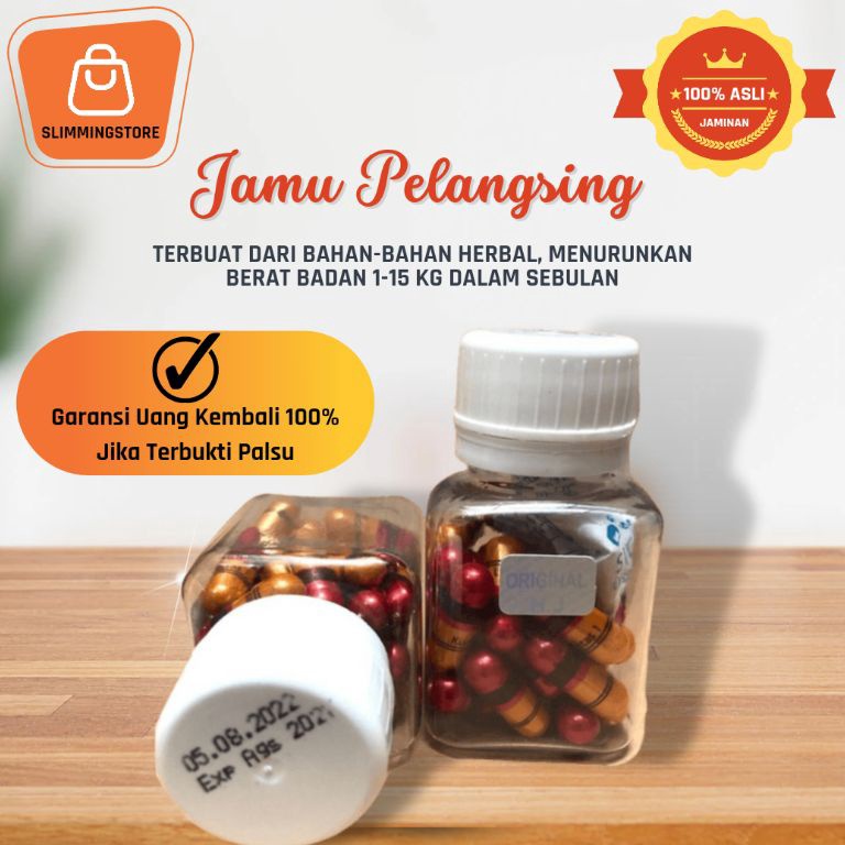 

KUT544 ORIGINAL KJP Kapsul Jamu Pelangsing Herbal Peluntur Lemak Serasi Obat Kurus Kapsul Ring 2 Obat Diet Ampuh