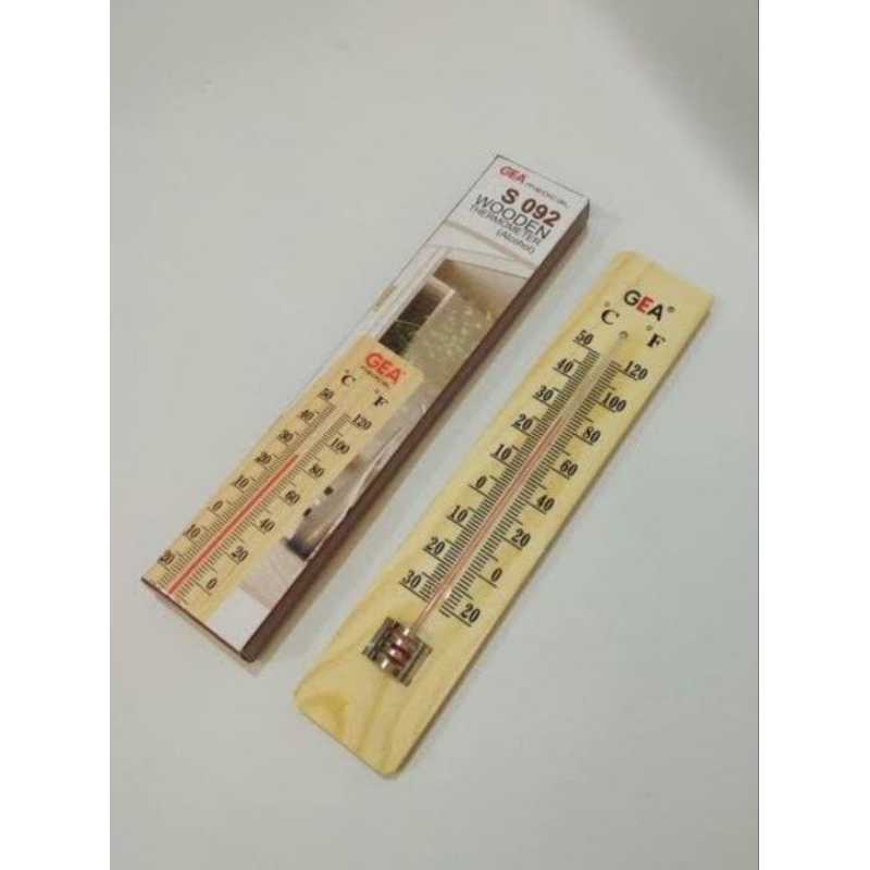 Thermometer ruangan kayu Gea / Thermometer suhu ruangan Gea
