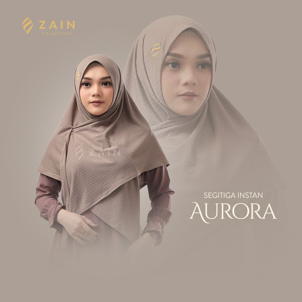 Aurora - Hijab Segitiga Instan Jersey  Jilbab instan terbaru / kerudung instan // ZAIN COLLECTION