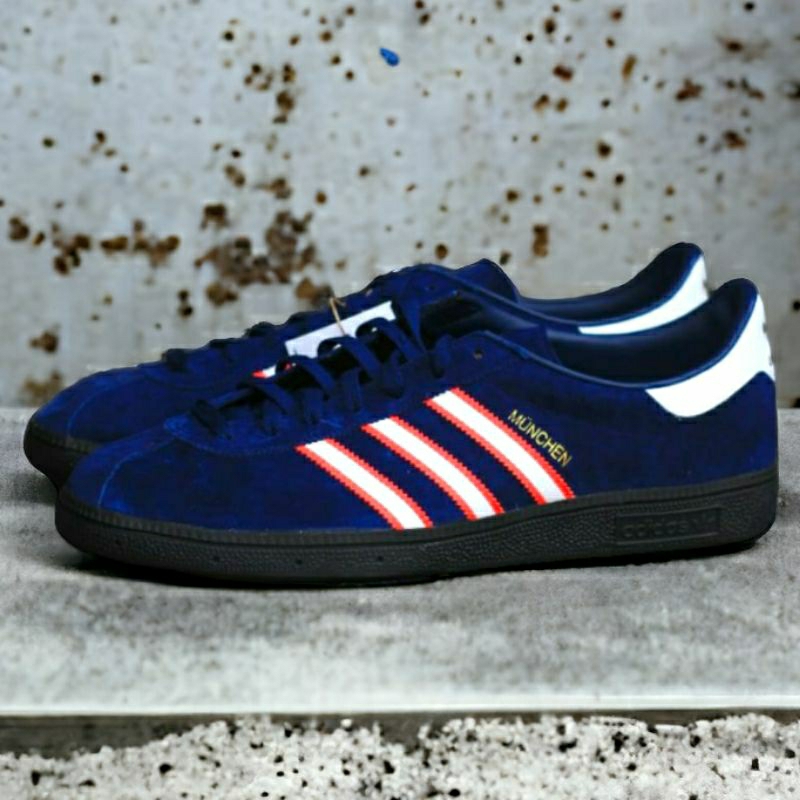 Sepatu Casual Kasual Pria Cowo Munchen Navy Edge Blue Paraside Red Grey Sesame For Man