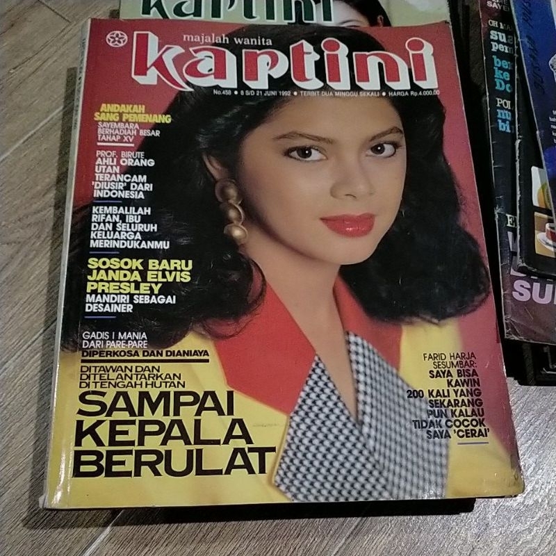 majalah kartini jadul, kuno, lawas thn 92 used