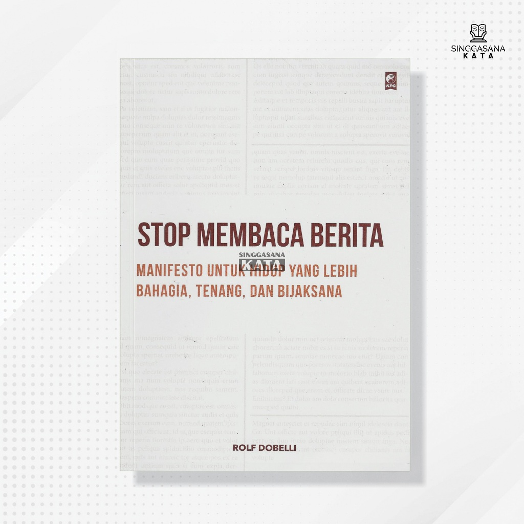 Buku Stop Membaca Berita - Rolf Dobelli - Gramedia