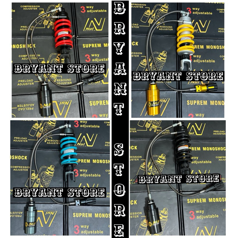 MONO SHOCK NUI RACING 3WAY VIXION OLD VIXION NEW R15 CB 150R CBR 150R SATRIA FU V2 V3 V4 TRIPLE CLIK