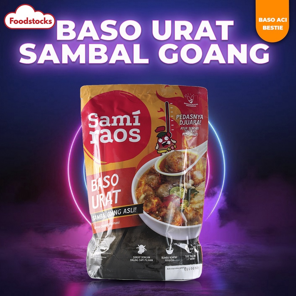 

TRP472 COD Baso Urat Sami Raos Sambal Goang Asli Bakso Daging Kombinasi