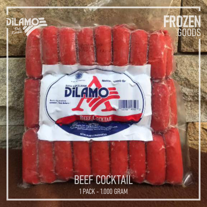 

Dilamo Sosis Beef Cocktail Merah 1kg / 1000 gr