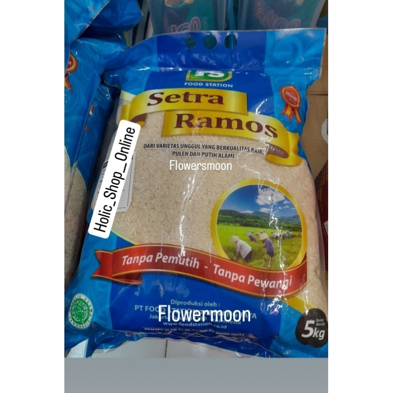 

Beras Premium Setra Ramos Food Station 5 kg kemasan Biru Termurah