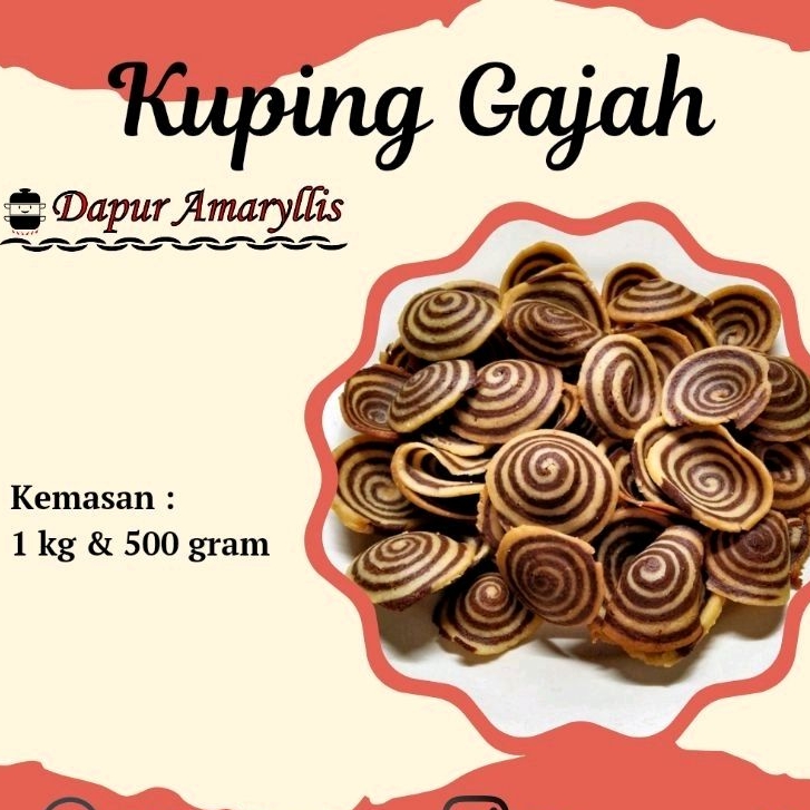 

Camilan Kuping Gajah Homemade Enak Empuk 1kg & 500gram