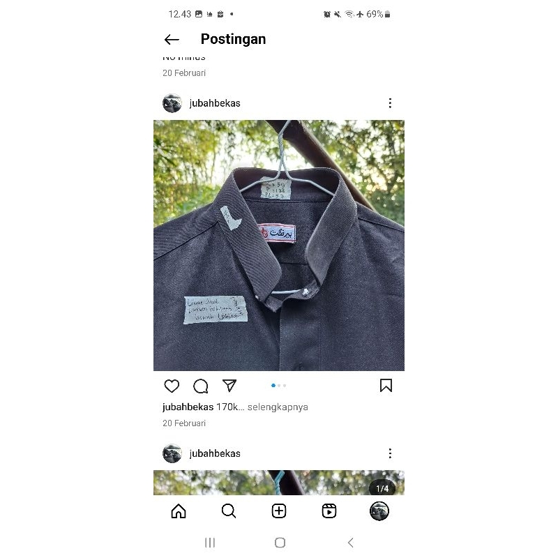 jubah pria saudi preloved