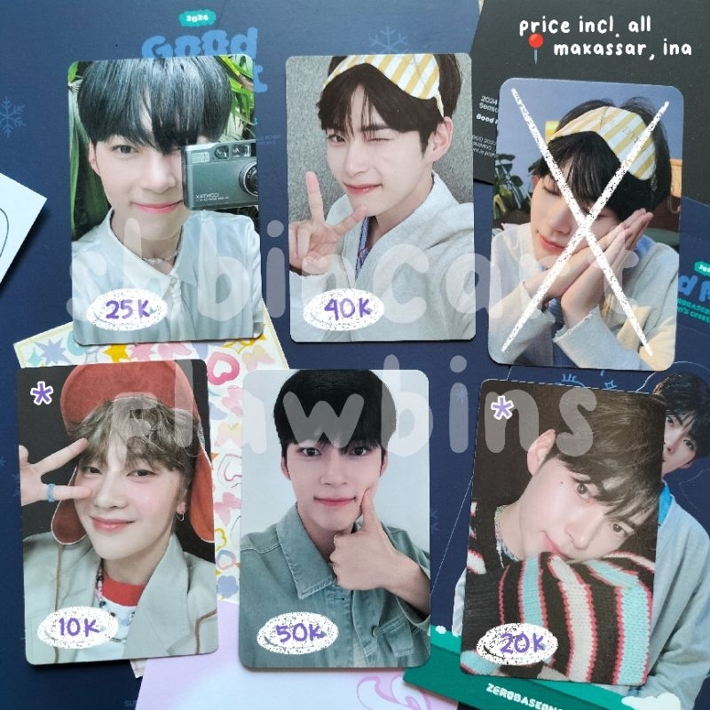 AAB PC SUNG HANBIN SEOK MATTHEW TC FANCON CAMERA SEASON GREETINGS 2024 MYSTERY BELANG MELTING POINT 