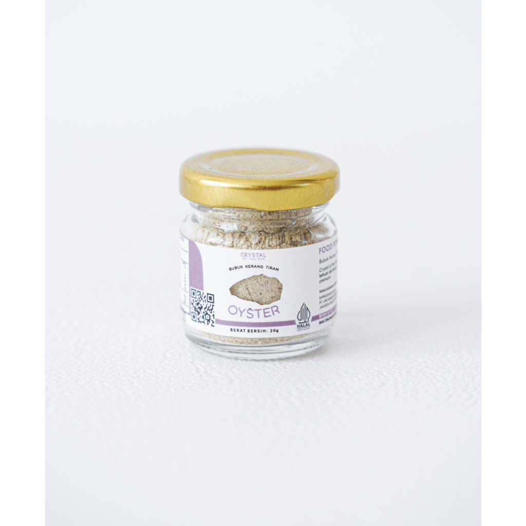 

Crystal of the Sea Oyster Powder 20GR / Bubuk KerangTiram / Bumbu Kaldu MPASI NON MSG