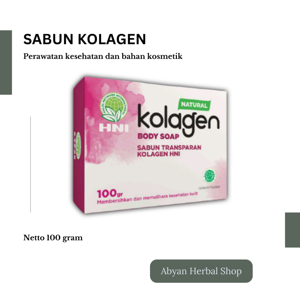 SABUN KOLAGEN | Nett 18,7 Pakai Voucher Produk | HPAI HNI 100% Original