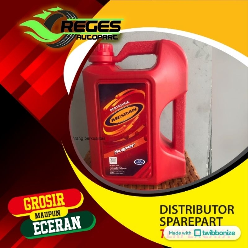 Oli Mesin Pertamina Mesran Super 20W 50 Khusus Bensin 4 Liter