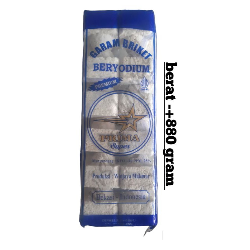 

GARAM BATA BERYODIUM PRISMA SUPER BERAT -+880 GRAM / GARAM MASAK BERYODIUM UNTUK IQ ANAK / BUMBU DAPUR