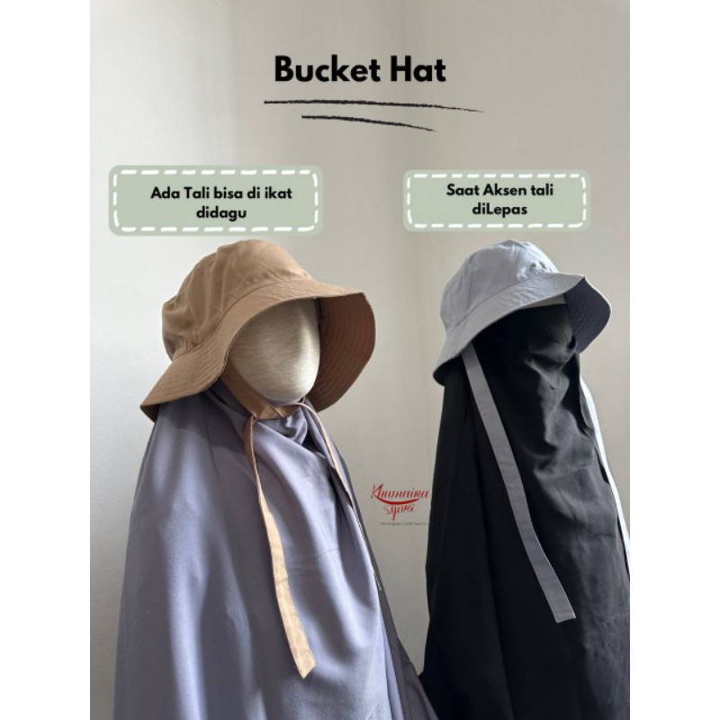 BUCKET HAT | KHUMAIRA SYAR'I | BUCKET HAT KS | TOPI ANTI PANAS | TOPI AKHWAT | TOPI OLAHRAGA | TOPI 