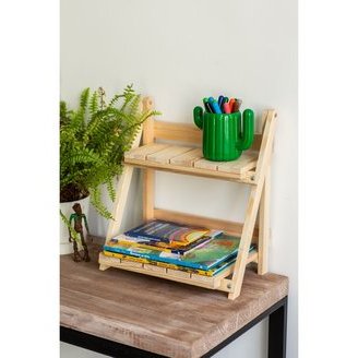 Rak meja lipat rak dapur kayu serbaguna