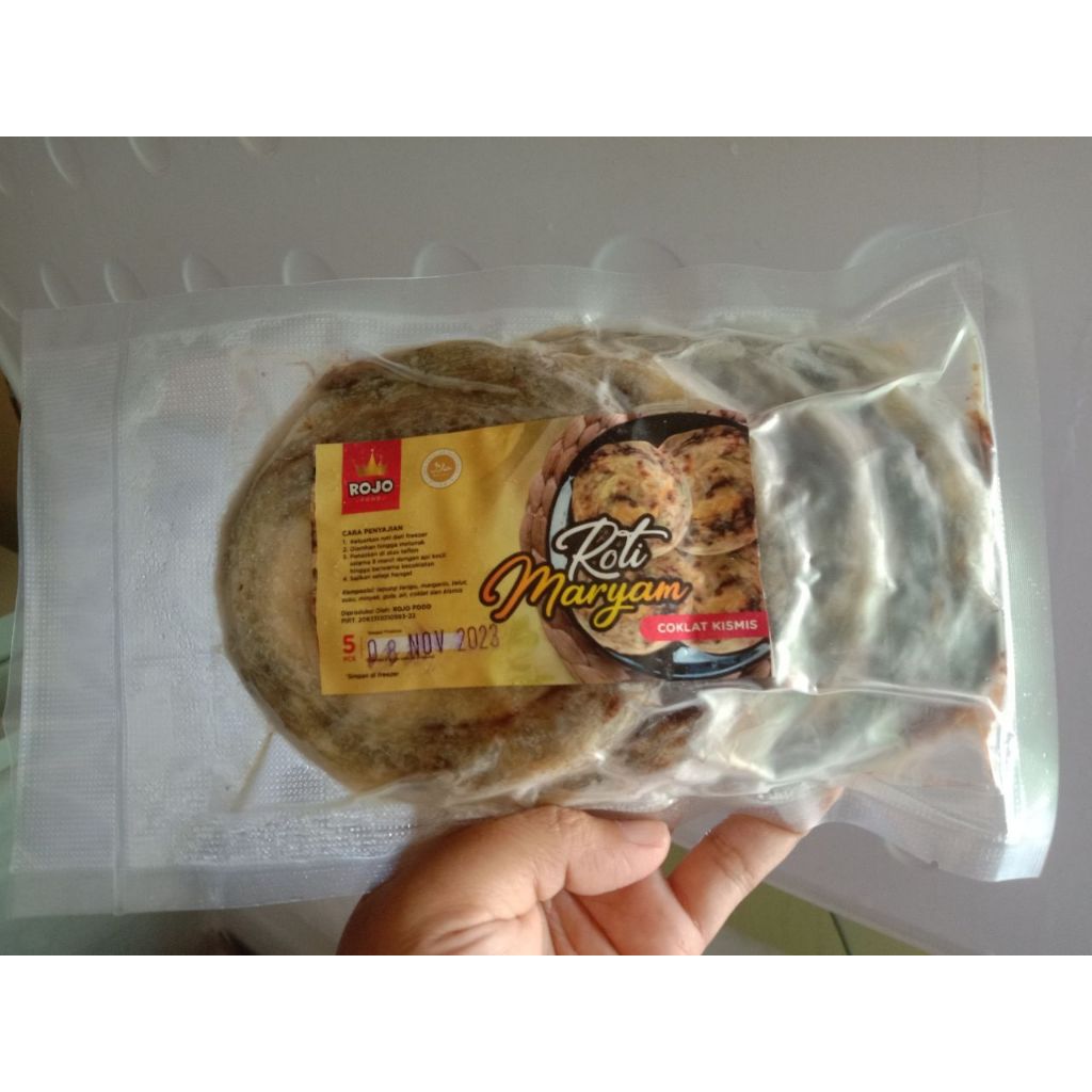 

Roti Maryam Frozen ROJO Cane Premium Coklat Kismis