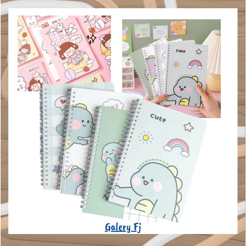 

BUKU TULIS CATATAN A5/NOTEBOOK AESTETIC A5/NOTEBOOK RING MOTIF ISI 60 LEMBAR