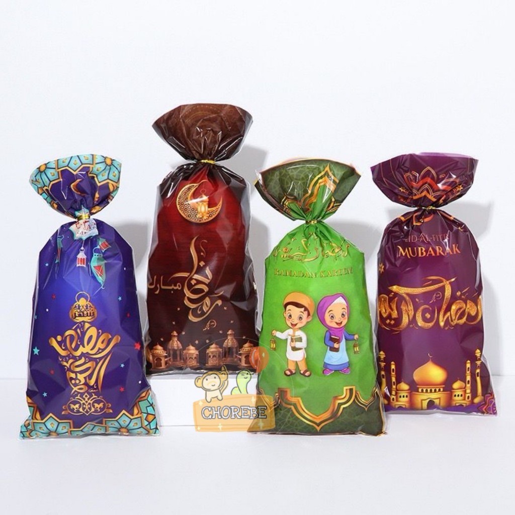 

50Pcs Plastik OPP Kantong Snack Hampers Souvenir Idul Fitri Lebaran