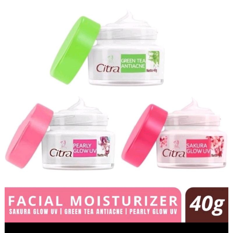 Citra Pearly Glow UV 40gr Cream Pelembab Wajah Ori BPOM