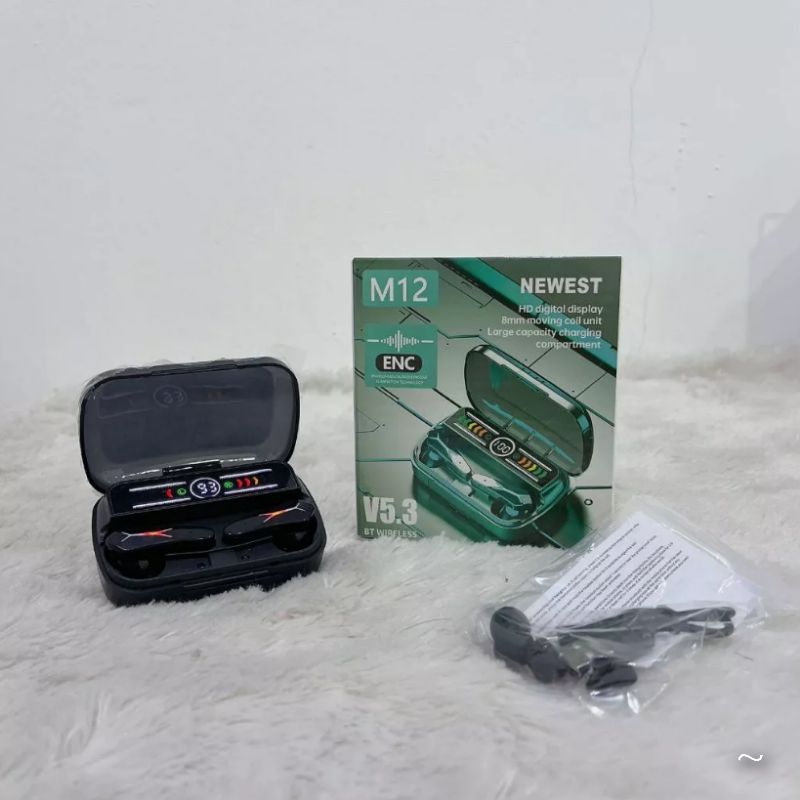 HANDSFREE/HEADSET BLUETOOTH TWS M12+KABEL MICRO