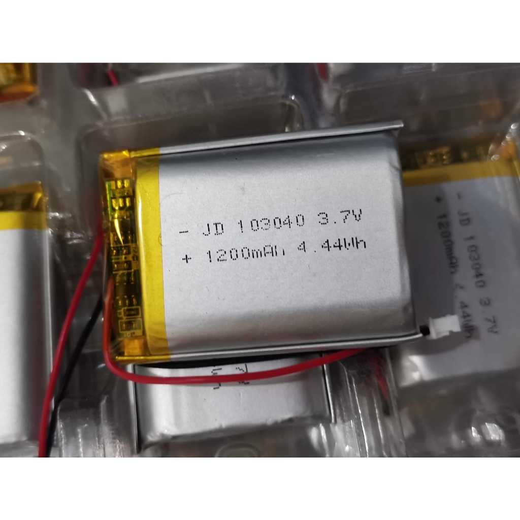 Battery Baterai Lipo 1S 3.7v 3.7Volt 1200mAh 103040 printer speaker