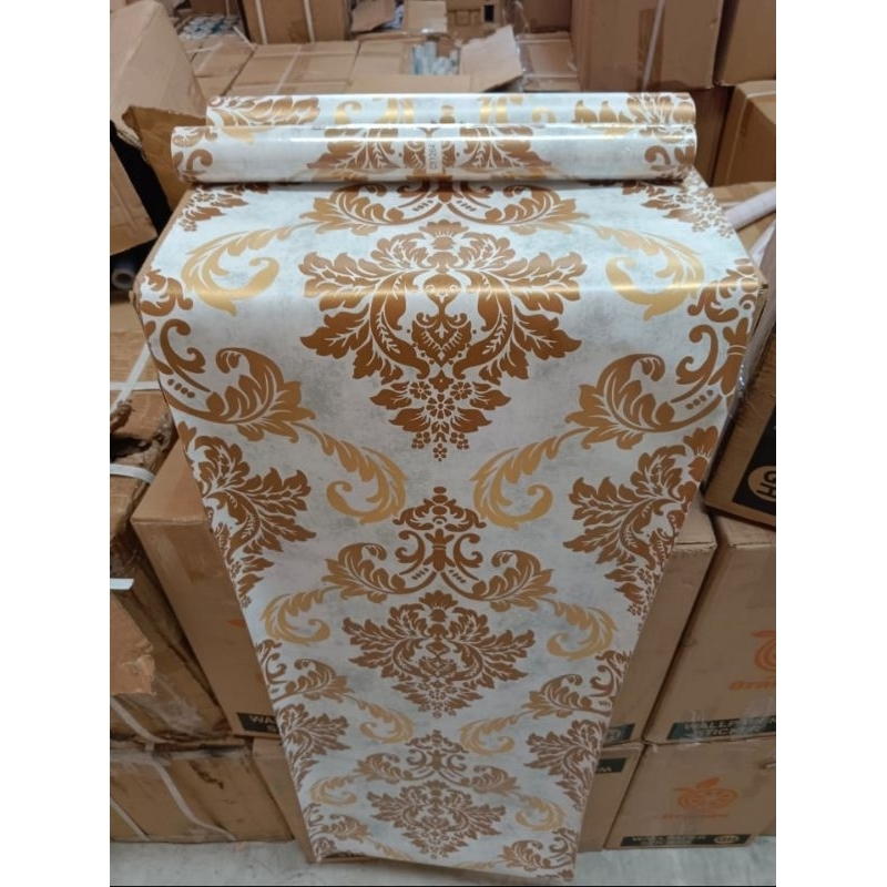 Wallpaper sticker Dinding motif Batik Sultan 45cmx10m motif kode cy1264