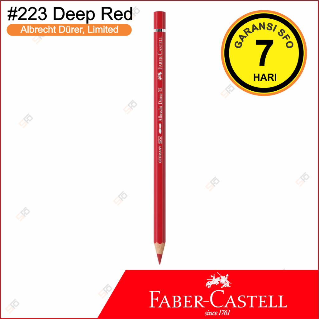 

LE Albrecht Durer Faber Castell Satuan - 223 Deep Red - Watercolor Pencil - Limited Edition
