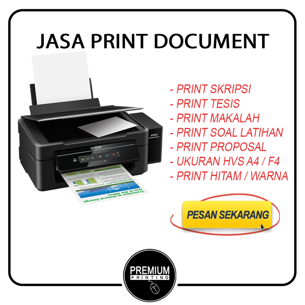 

Jasa Print Murah/ Cetak Dokumen di Kertas HVS F4