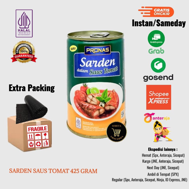 

Pronas Sarden Saus Tomat 425gr