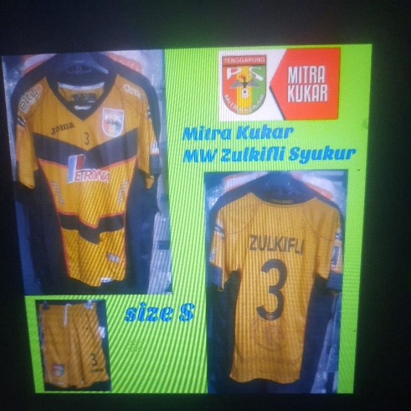 Jersey Mitra Kukar Piala Presiden 2015, MW Zulkifli Syukur #3 + shorts
